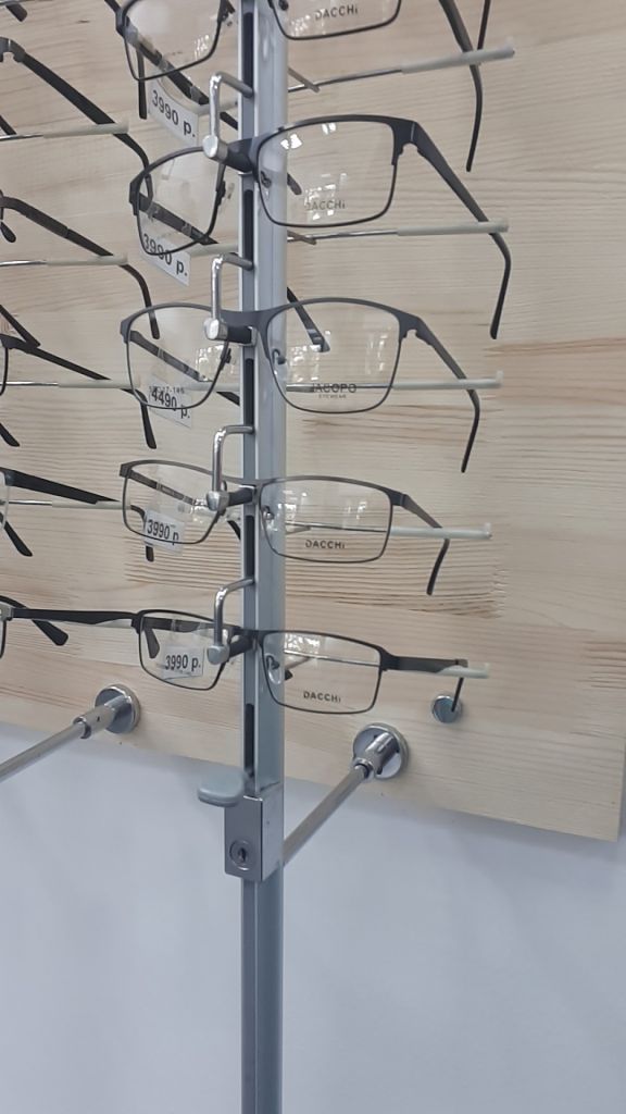 eyewear store wall mount eyewear display sunglasses eyeglasses display cabinet stand rack rods with lock