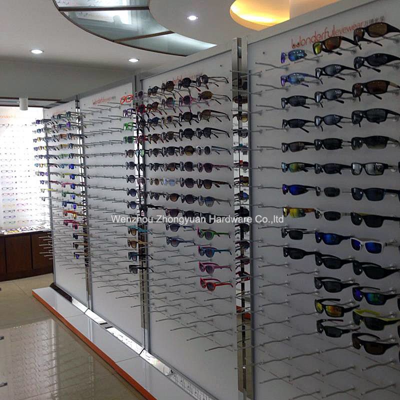New design wall mounted eyewear eye glasses sunglasses display hook acrylic panelwall spectacle frame display racks