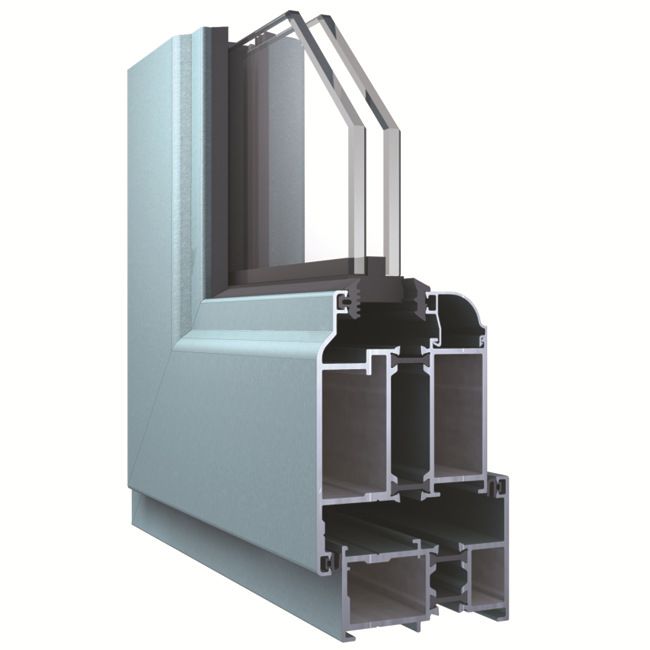 Double Glazed Thermal Break Windows Aluminum Extruded Profiles
