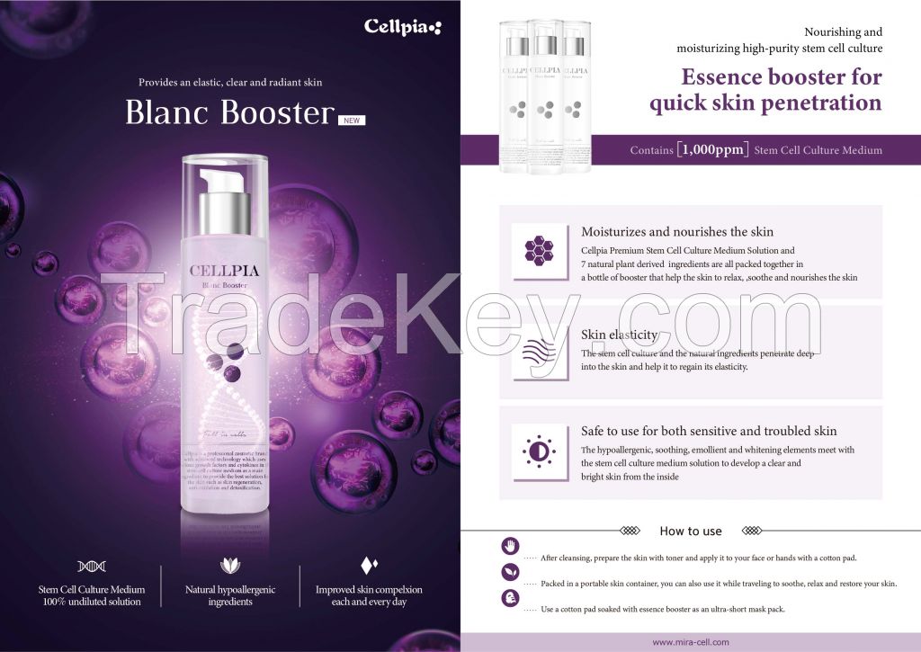 Cellpia Blanc Booster Human Stem Cell Culture Medium Solution Toner 180ml