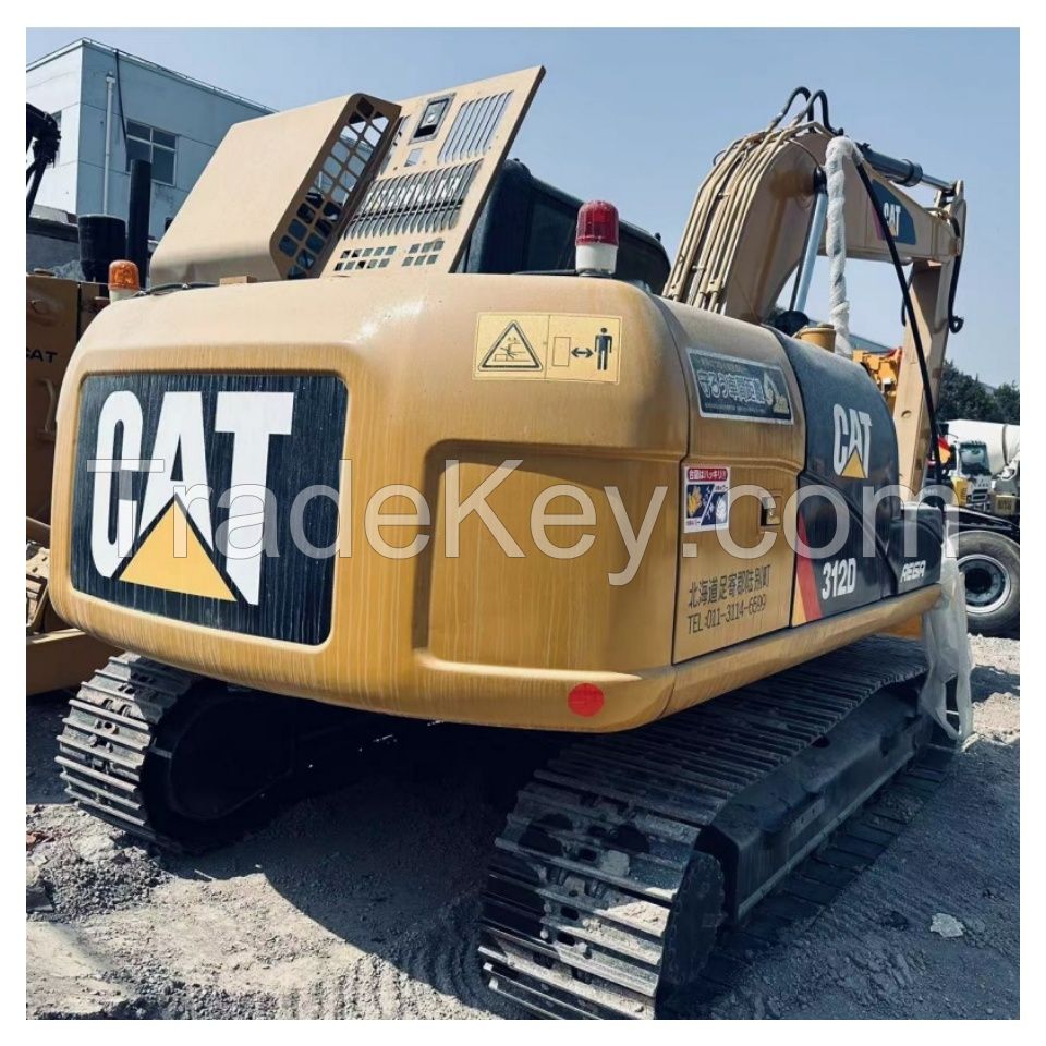 Reliable quality and durable used CAT312D original Excavator with good price on construction