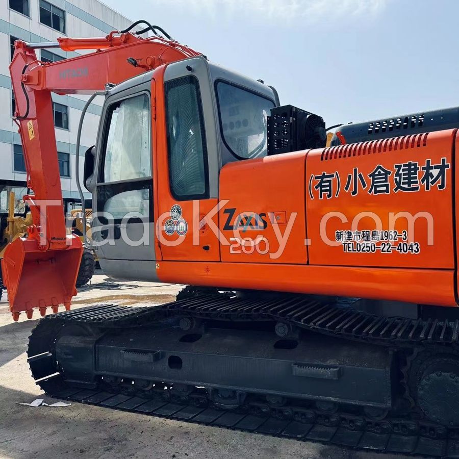 ZX200 crawler excavator 20ton tracked Japan made tracked shovel 20 ton earth-moving shovel in Shanghai China