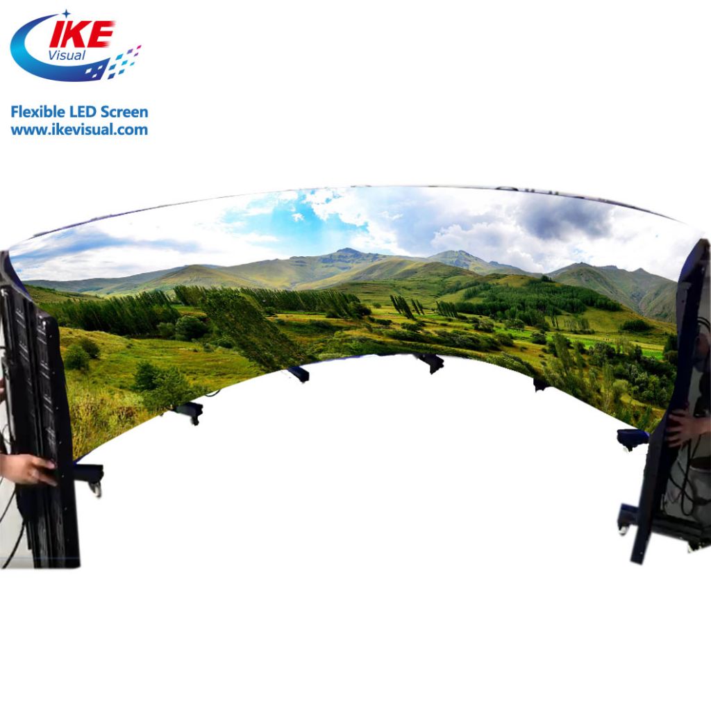 Rental Mobile Curved Flexible LED Display P3 P4 P6 P10 P12