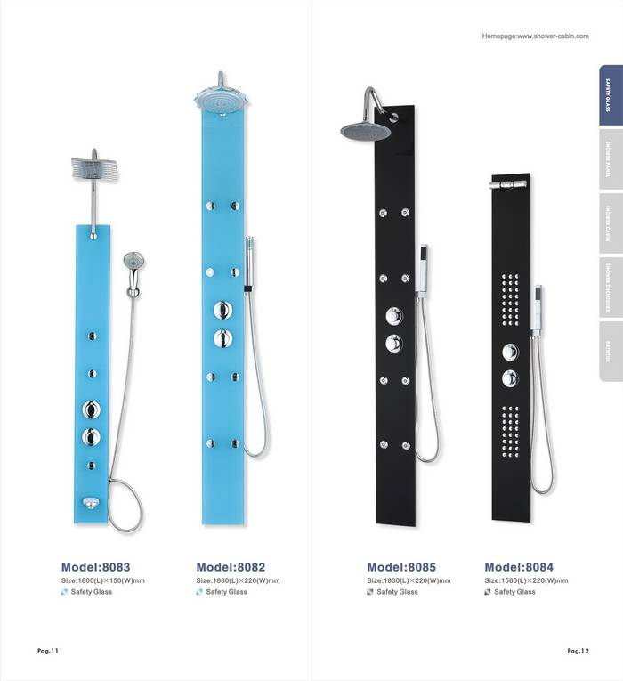 Shower panel, shower column , Model 8086,8087,8088,8089