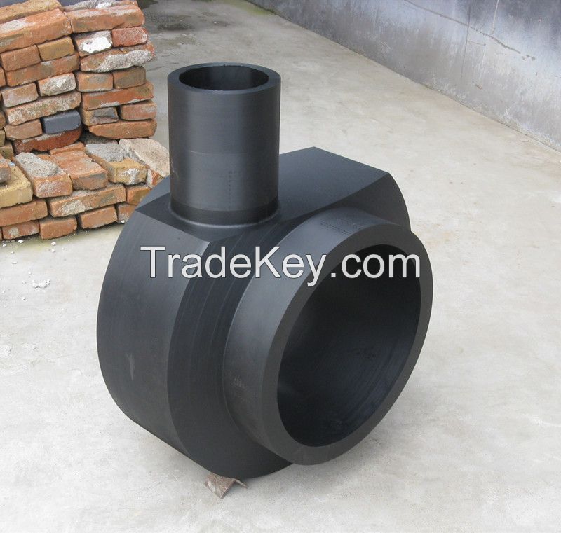 high pressure large HDPE PE scour tee for dredging