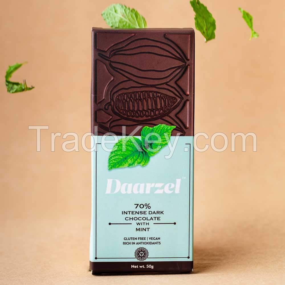 Ambriona Daarzel 70% Dark Chocolate with Mint (Vegan and Gluten Free)