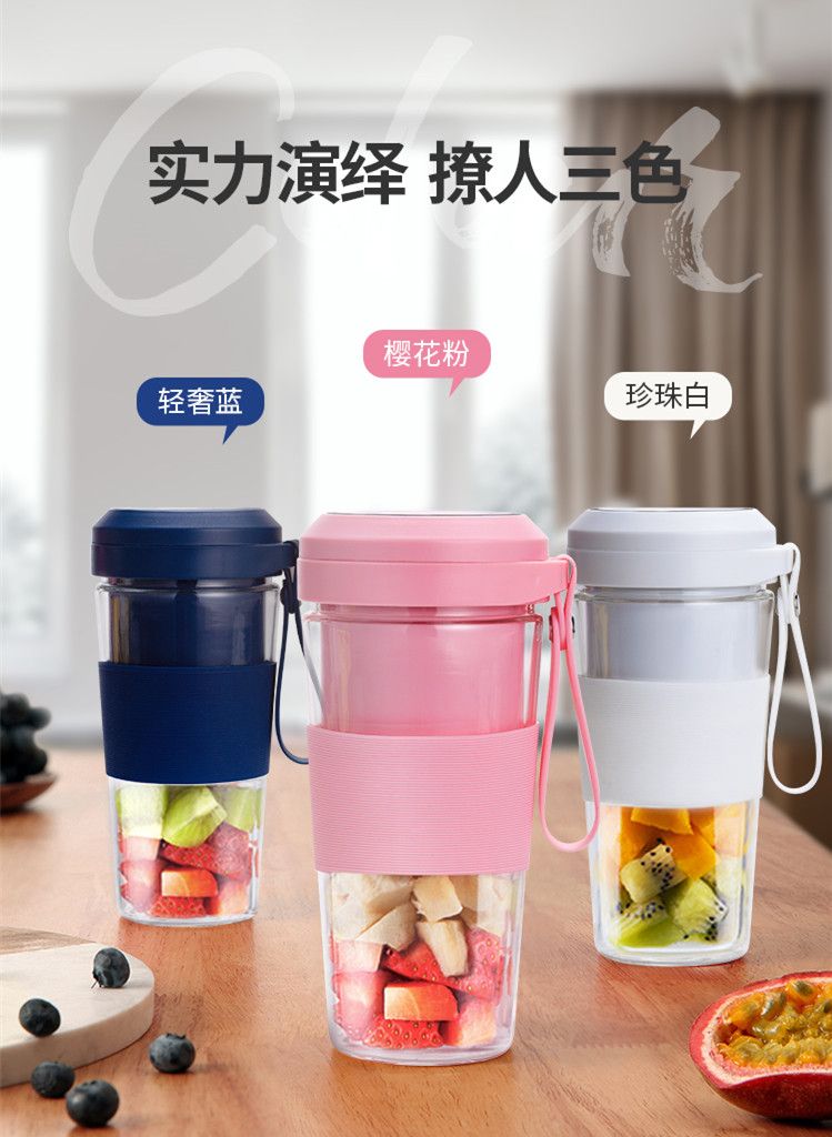 TOYIN 300ml USB charging glass juicer cup