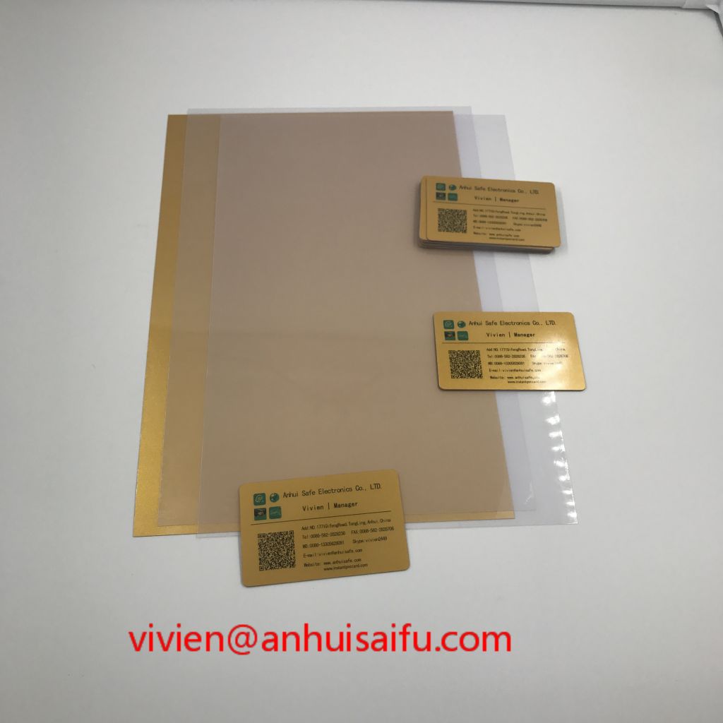 Gold PVC No-Laminated Card(Inkjet)