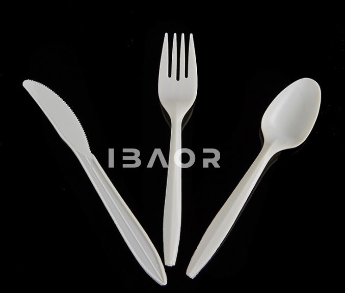 Eco-friendly cutlery set disposable cutlery PLA plastic knife fork spoons 