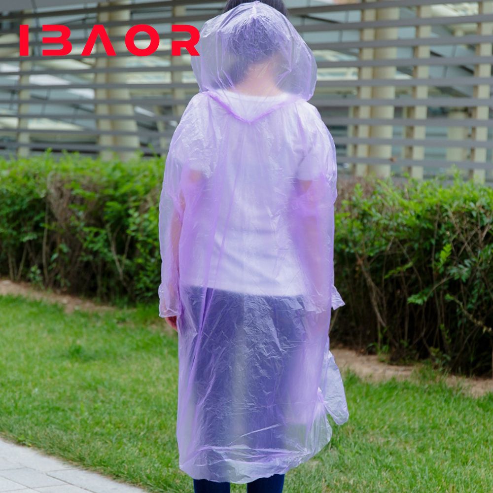 LPla High quality disposable degradable compostable durable clean adult kids raincoat,hotsale rainwear poncho