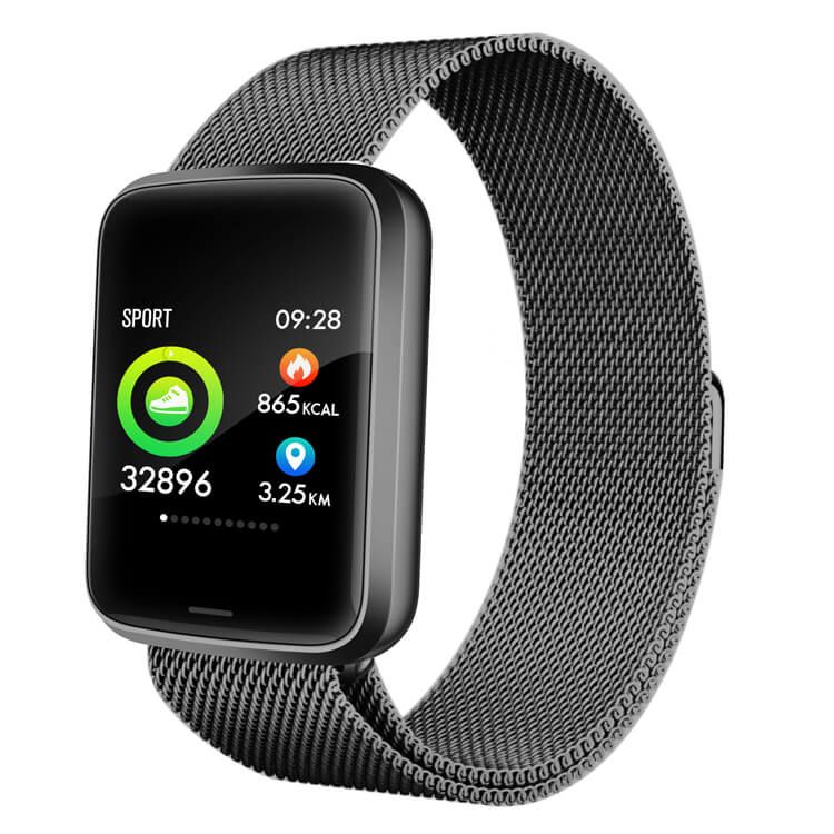 H19 RFID Sports Smartwatch Fitness Tracker - Black	