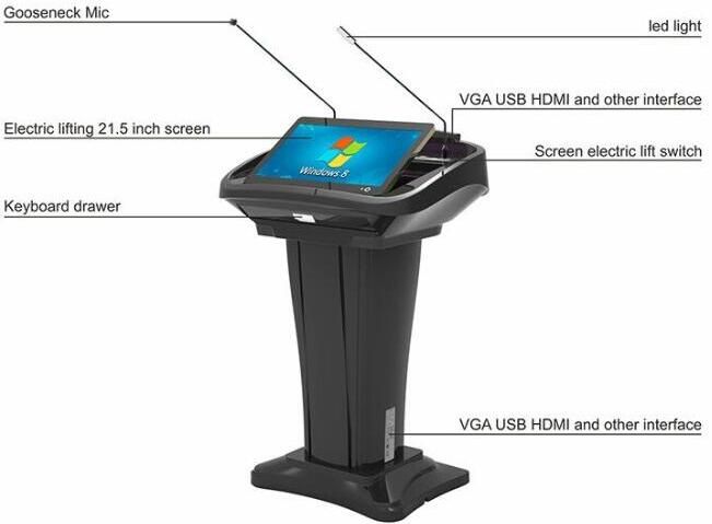 Pochar Fk500V Audio Computer Digital Podium