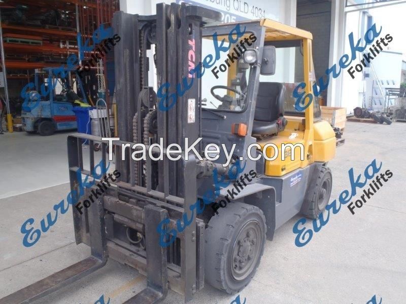 Grab Opportunity To Buy Used TCM Forklift F3158 - With Container Mast, Low Hours & Side Shift  