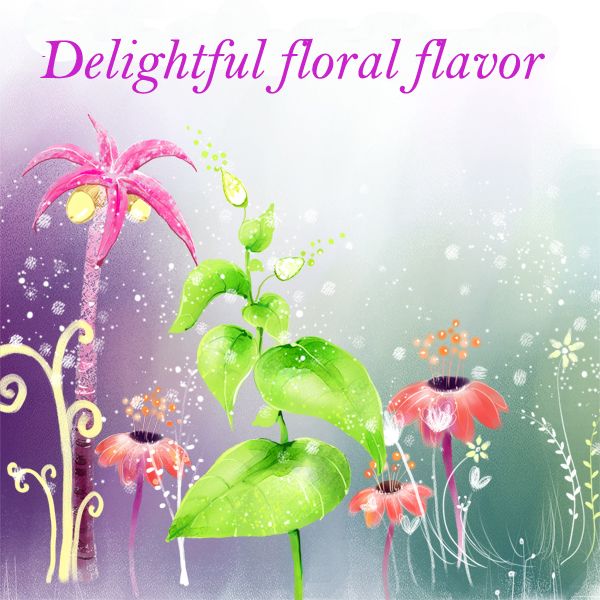 Delightful floral flavor