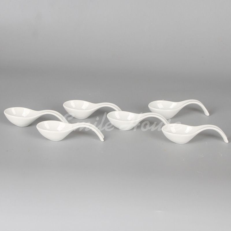 Wholesale round ceramic Spoon