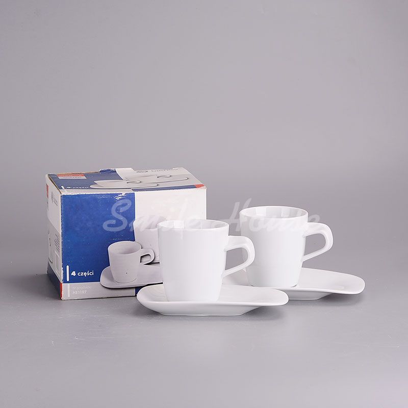 High temperature Ceramic milk and coffee mug with the handle