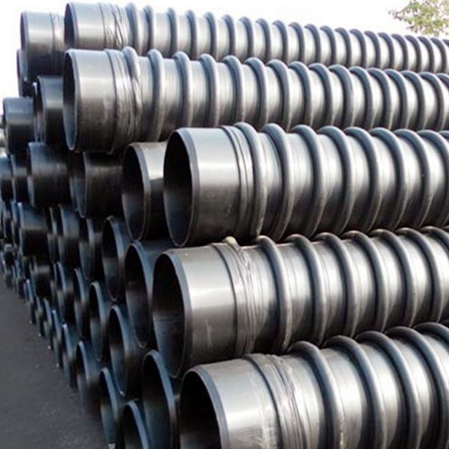 High Quality Corrugated Pipe Krah Pipe Sn8 Sn10 Sn12.5 Plastic HDPE Carat Pipes hdpe krah spiral pipe