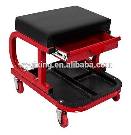 high quality car repair car seat with wheel with drawer