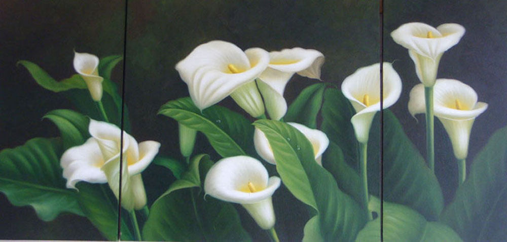Modern Style Oil Painting of Flower-5