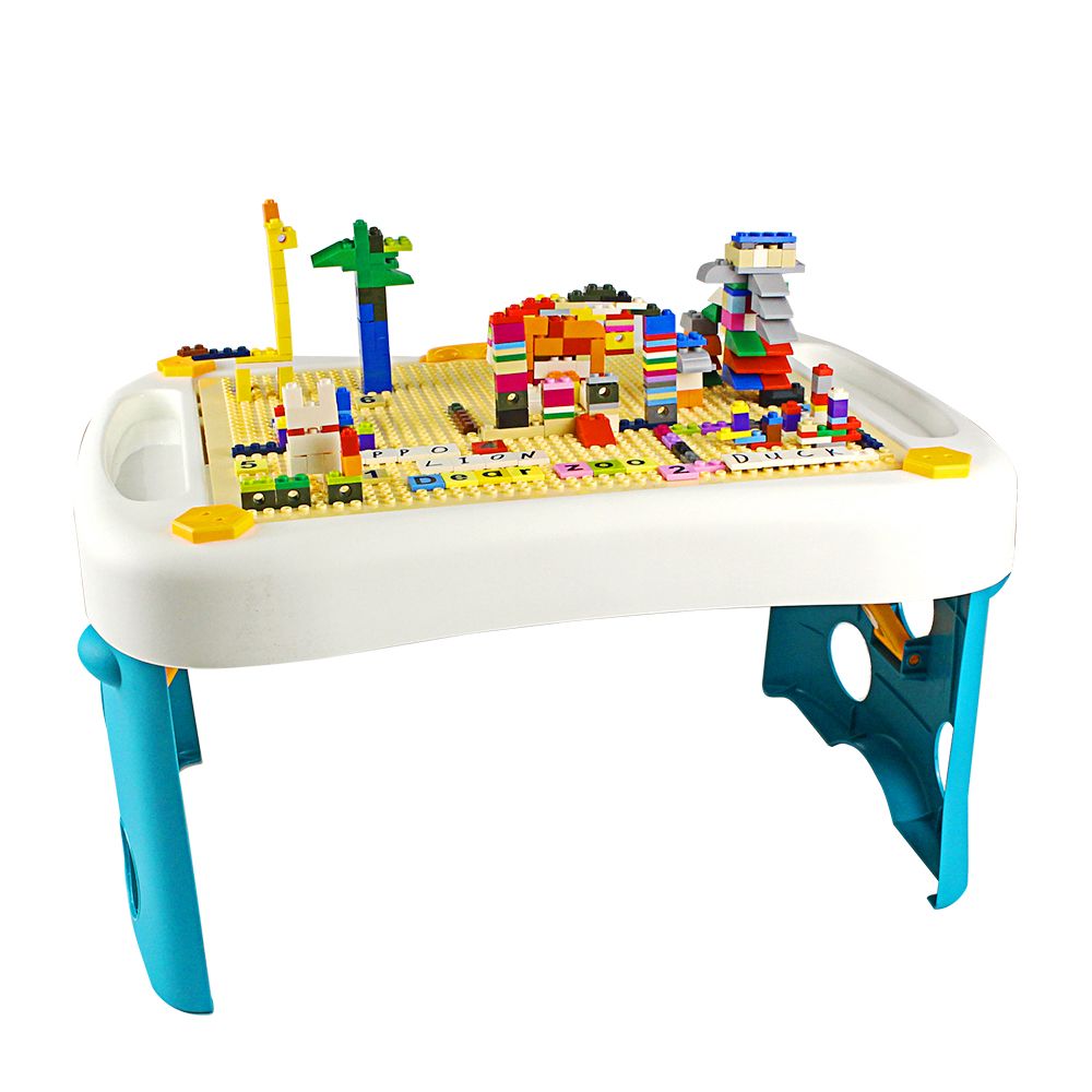 Play platoon kids activity table set -3 in 1 Water table ,Craft table and building brick table with storage