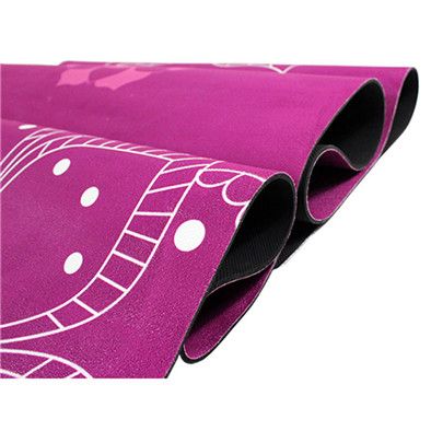 Customized yoga mat with carrying strap