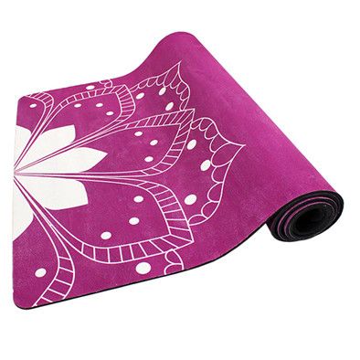 Customized yoga mat with carrying strap