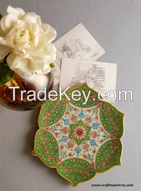 Mughal Marble Decorative Plate