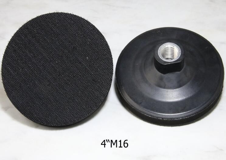 4 Inch Rubber Backer Pad with Thread 5/8-11 M14 Angle Grinder Polisher Polishing Machine