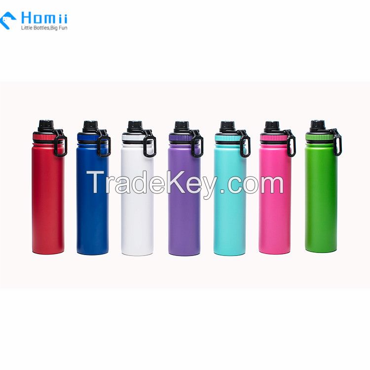 Hangzhou homii Industry Stainless Steel Vacuum Insulated Wide Mouth water bottles with Flip Cap drinking bottles sport bottles