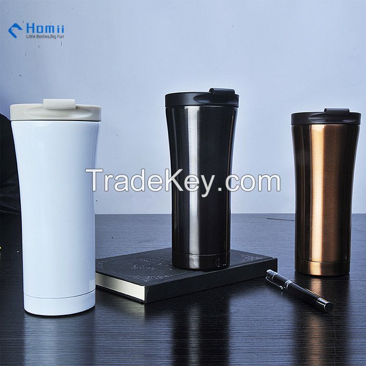  Hangzhou homii Industry 500ml Custom double wall Stainless Steel Coffee Thermal Mug 