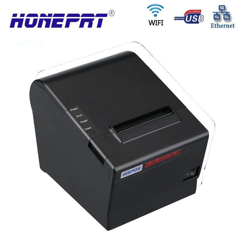 Custom Ali cloud thermal printer 250mm/s high speed LAN port thermal android wifi receipt printer not google HS-C80ULW