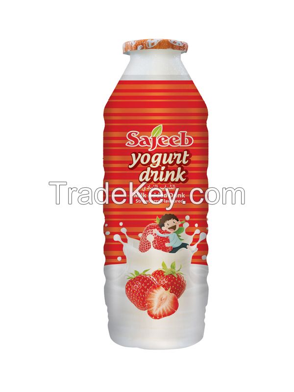 Sajeeb Yogurt Drink (Yogurt, Strawberry, Mango and Banana Flavor) 175 ml