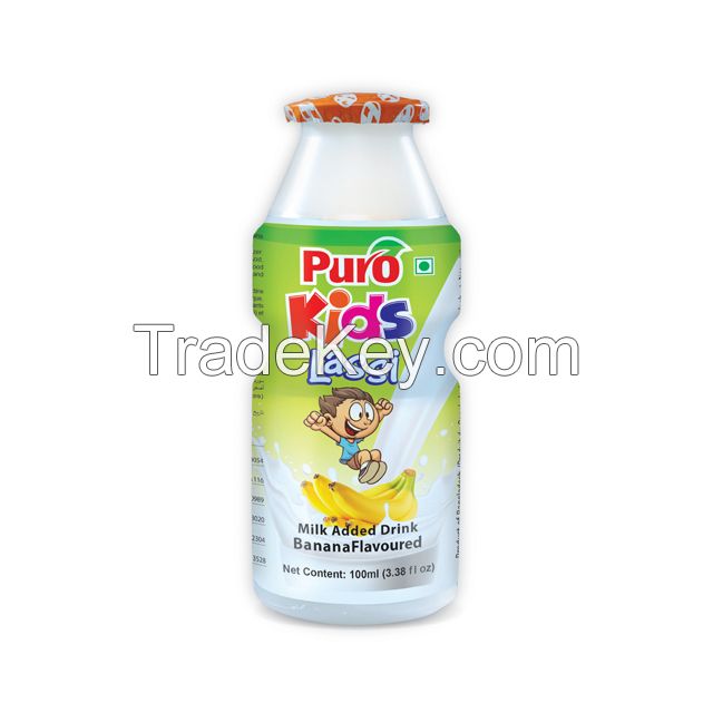 Puro Kids Lassi (Yogurt, Strawberry and Banana Flavor) 100 ml