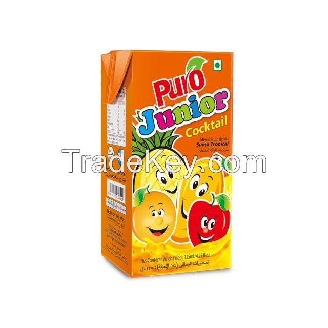 Puro Fruit Drinks (Mango, Orange, Mixed Fruit and Pineapple) 125 ml