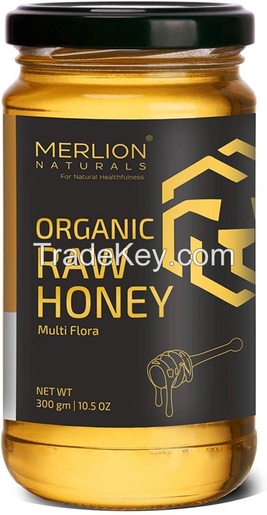 Organic multiflora raw honey