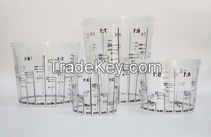 Plastic Calibrated Mixing Cup