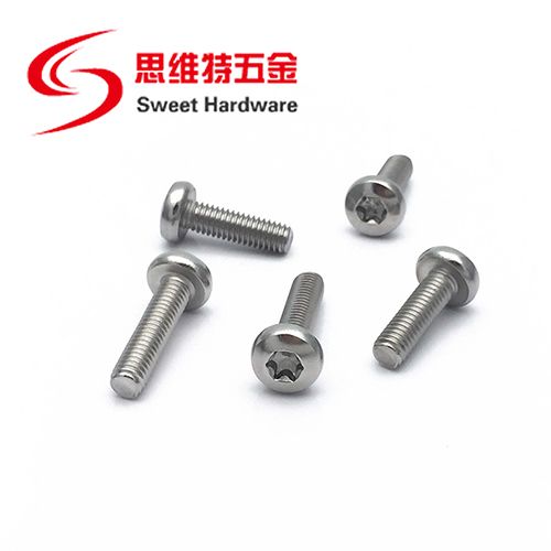 Anti-theft stainless steel button head security torx screw T8 T10