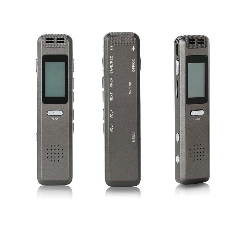 Hot Sale Rechargeable Digital Voice Recorder MP3 Player TF Card Up to 32GB Audio Recording Device