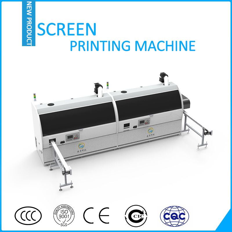 automatic two colors bottle screen printer