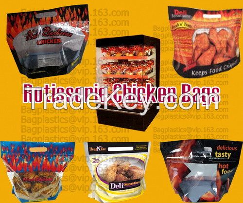 Rotisserie Chicken Bags, Mircowave Pouch, Hot Roast Bag, Fresh Fruit Vegetable Packaging, Cherry Pac