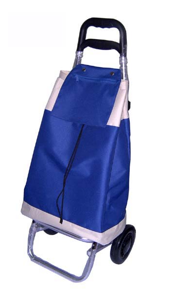 Folding shopping trolley with bag-388