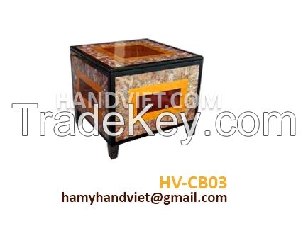 New Products Living Room Cabinet Lacquered Wood Cabinet MOP mosaic