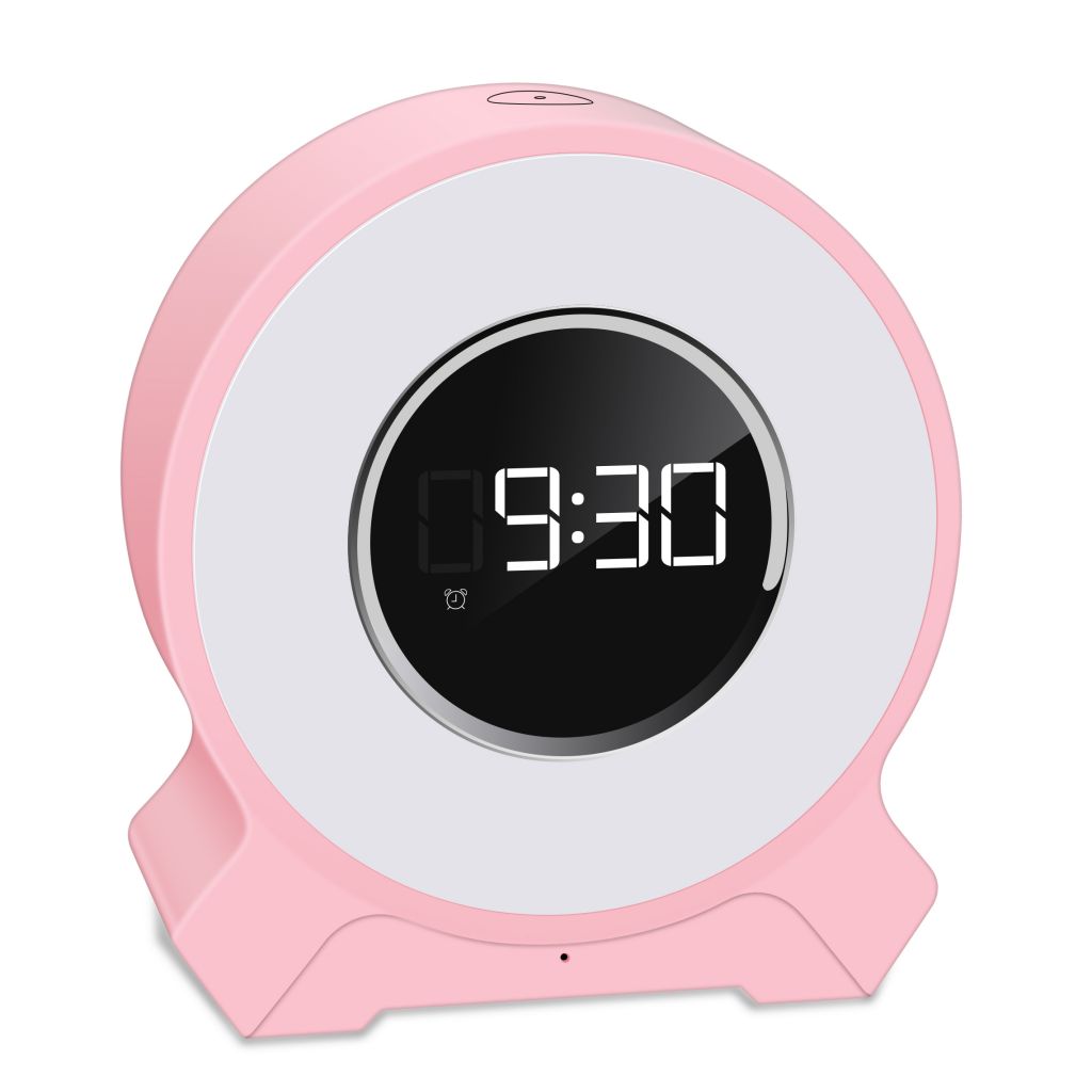 New Hot Sale Rechargeable Alarm Clock Touch Lamp Speaker Wake Up Lighting Speaker With Fm Radio For Bedroom