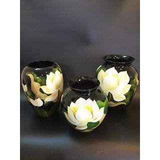 Lacquer Wooden Flower Vase