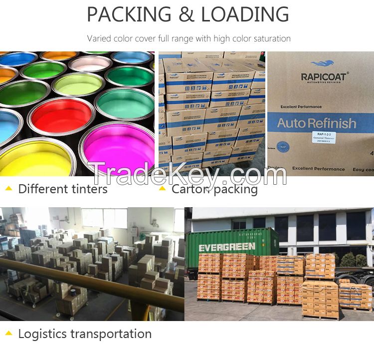 Rapicoat 1K Tinters good services provided  crystal pearl color customized