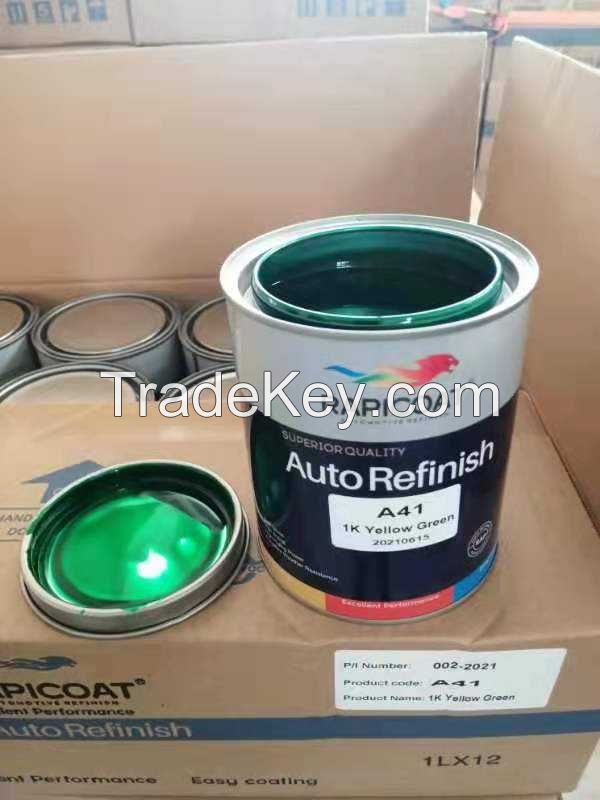 good resistance glossy and shinny finish1k automotive pigment color mixing metallic paint colors Spray Application Method