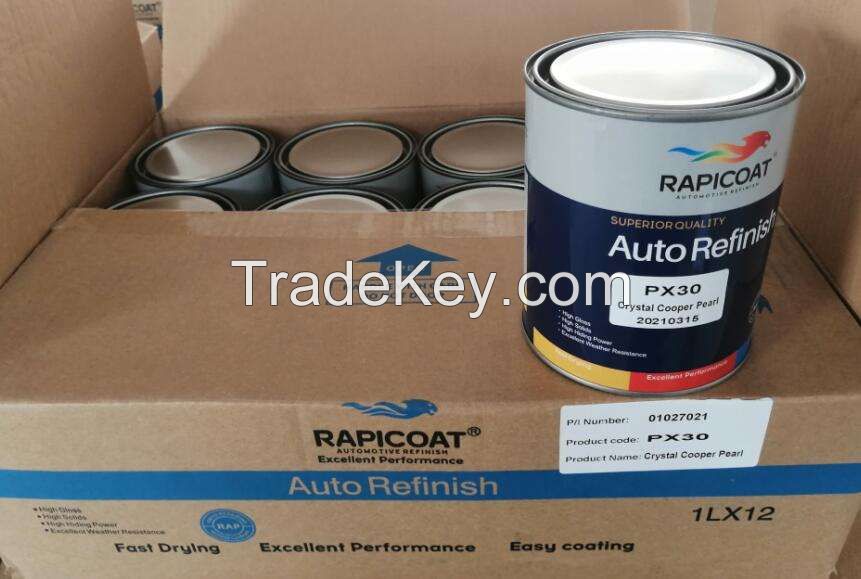 Whole sale car refinish paint auto tinters 1k white metallic solid colours spray repair basecoat automotive polyurethane