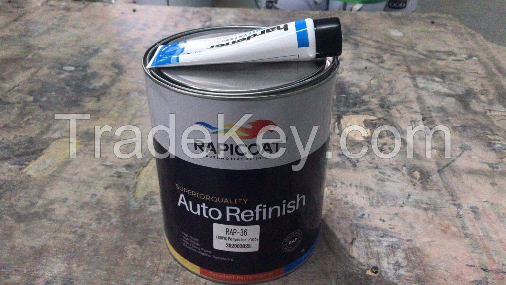 4kg round tin package superior adhesion good quality auto refinish excelight weight filler fireproof auto poly putty car body