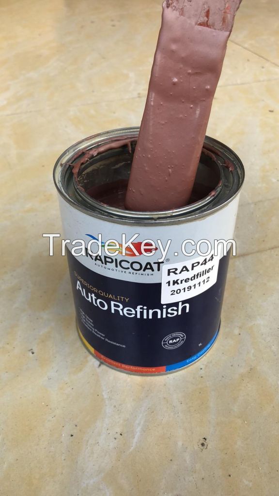 Outstanding super fine grain filling easy to polish non-stick sandpaper smooth exterior surface after coating 1K NC filler