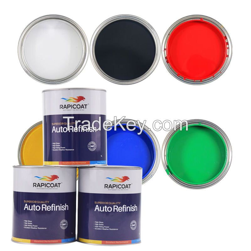 Auto Paints Factory Supplier Automotive Spray Coating 2K Deep Black High Glossy High Hiding Power Car Paint Auto Paint